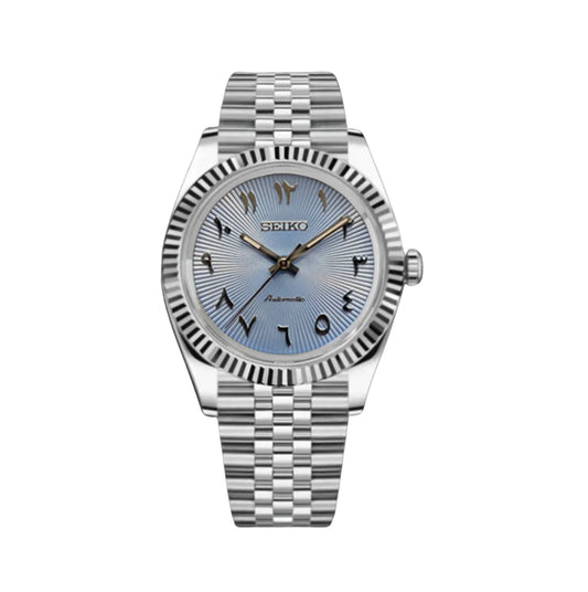 DATEJUST MOD ( ARABIC LIGHT BLUE )